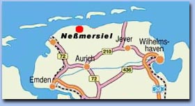 Nordwind - Neßmersiel - - - Die Ferienhäuser an der Nordsee